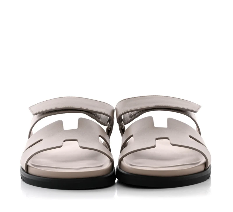 farfetch promo codes, Hermès Pre-Owned Chypre leather sandals