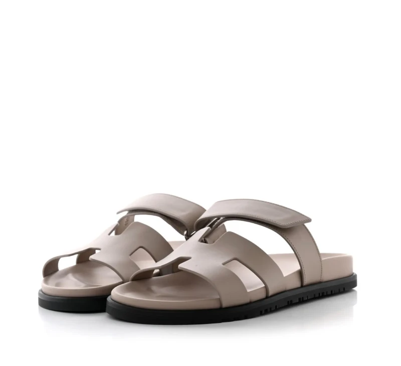 farfetch promo codes, Hermès Pre-Owned Chypre leather sandals
